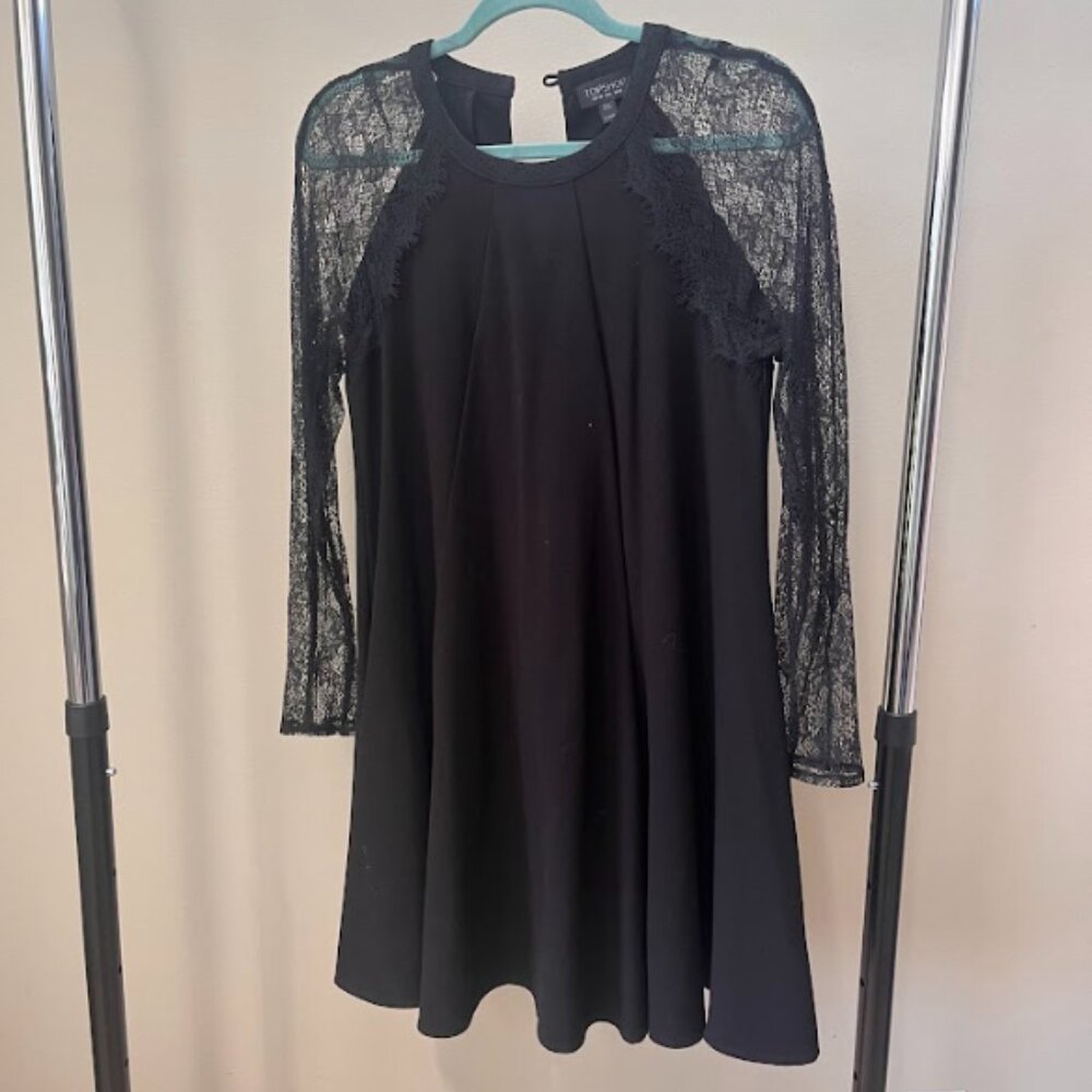 Top Shop Lace sleeve dress